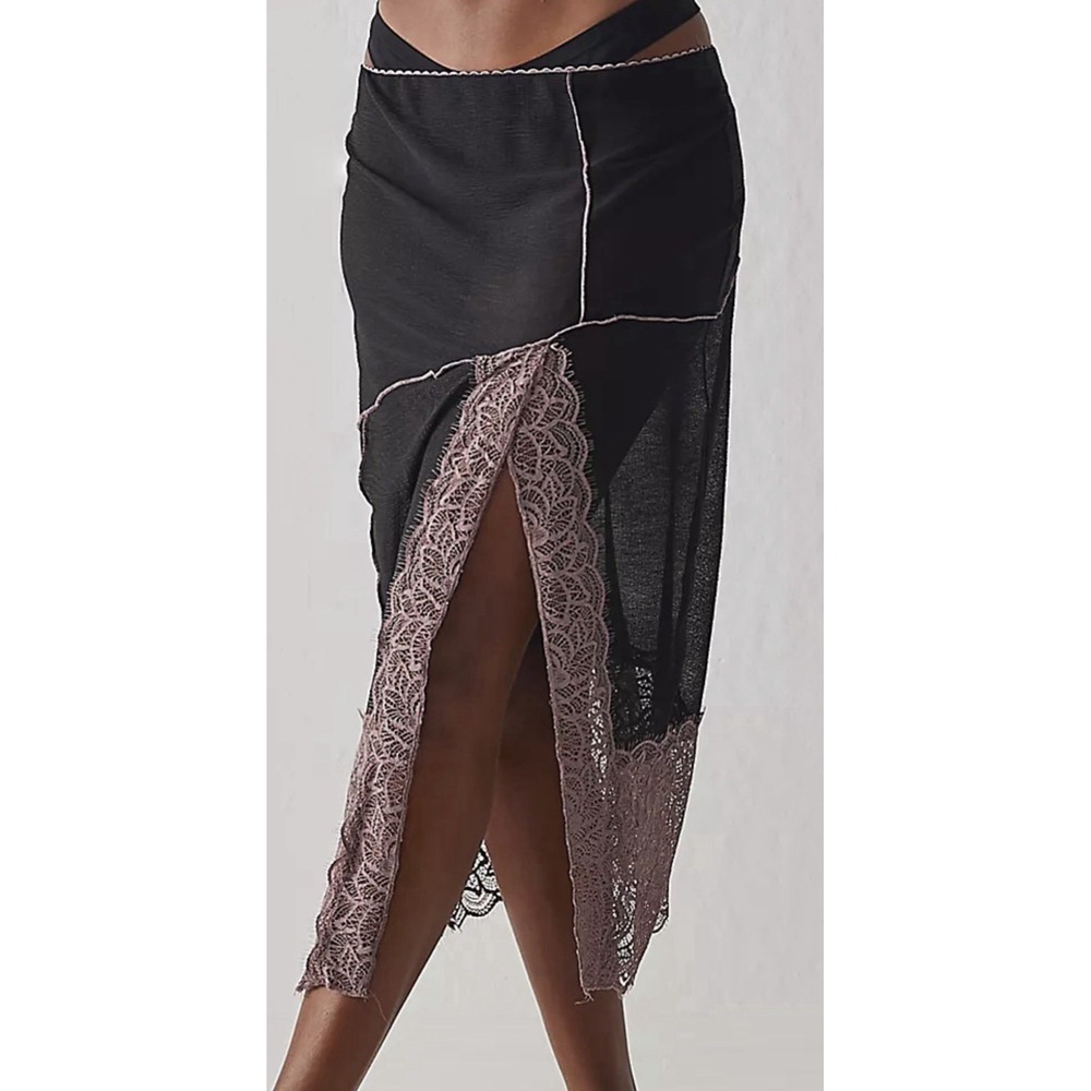 Free People Into You Half Column Slip Size XS